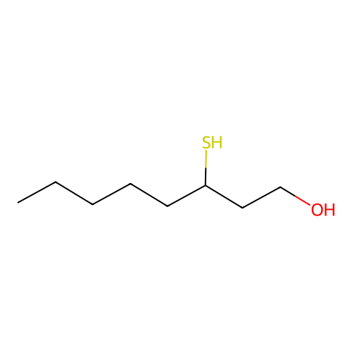 3-Mercaptooctanol structure