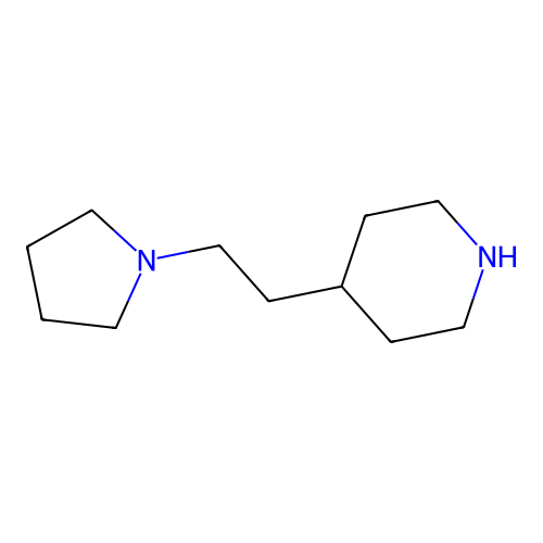 4-[2-(Pyrrolidin-1-yl)ethyl]piperidine structure