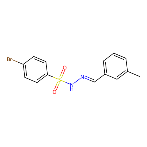 4-bromo-N'-(3-methylbenzylidene)benzenesulfonohydrazide structure