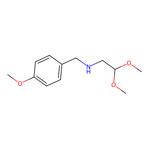 2,2-Dimethoxy-N-(4-methoxybenzyl)ethanamine structure