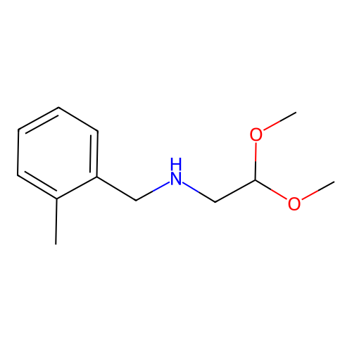 2,2-dimethoxy-N-[(2-methylphenyl)methyl]ethanamine structure