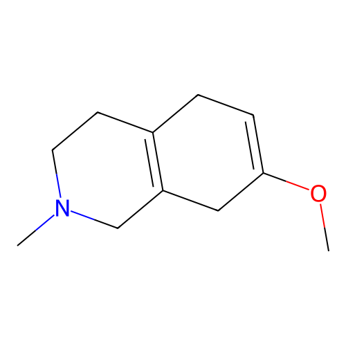 1,2,3,4,5,8-Hexahydro-7-methoxy-2-methylisoquinoline structure