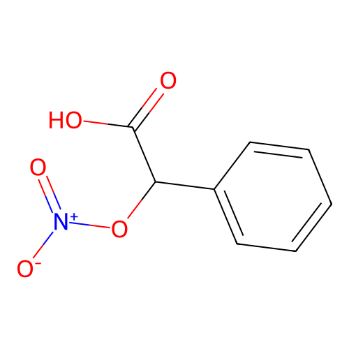 2-Nitrooxy-2-phenylacetic acid structure