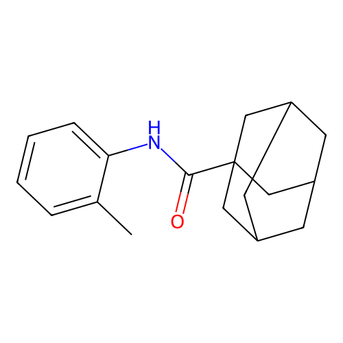 N-(2-methylphenyl)adamantane-1-carboxamide structure