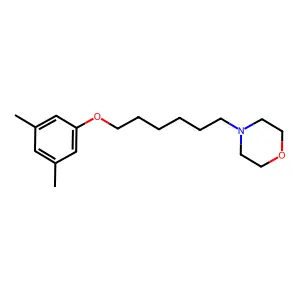 4-[6-(3,5-Dimethylphenoxy)hexyl]morpholine structure