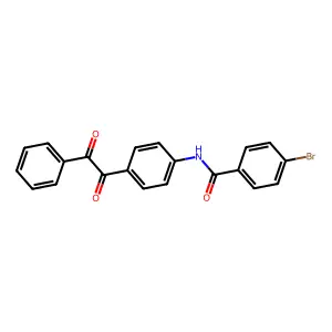 4-bromo-N-[4-(2-oxo-2-phenylacetyl)phenyl]benzamide structure