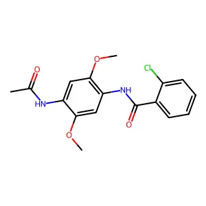 N-(4-Acetamido-2,5-dimethoxy-phenyl)-2-chloro-benzamide structure