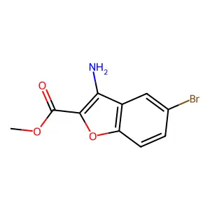 Methyl 3-amino-5-bromobenzofuran-2-carboxylate structure