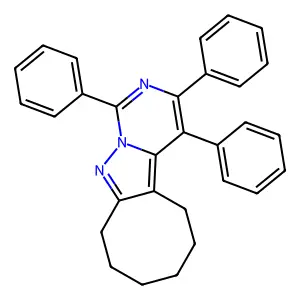 3,4,6-Triphenyl-5,7,8-triazatricyclo[7.6.0.02,7]pentadeca-1,3,5,8-tetraene structure