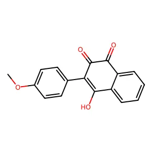1,4-Naphthalenedione, 2-hydroxy-3-(4-methoxyphenyl)- structure