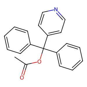 [Diphenyl(pyridin-4-yl)methyl] acetate structure
