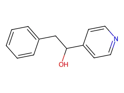 2-Phenyl-1-(4-pyridinyl)ethanol structure
