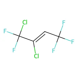 1,2-Dichloro-1,1,4,4,4-pentafluoro-2-butene structure