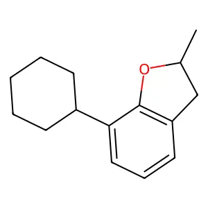 Benzofuran, 7-cyclohexyl-2,3-dihydro-2-methyl- structure