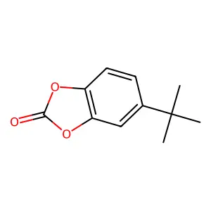 5-(1,1-Dimethylethyl)-1,3-benzodioxol-2-one structure