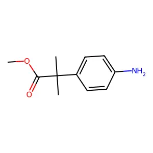Methyl 2-(4-aminophenyl)-2-methylpropanoate structure
