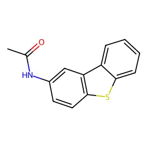 2-Acetamidodibenzothiophene structure