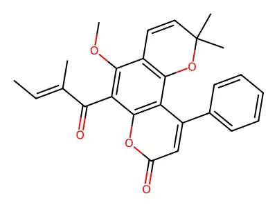 Calophyllolide structure