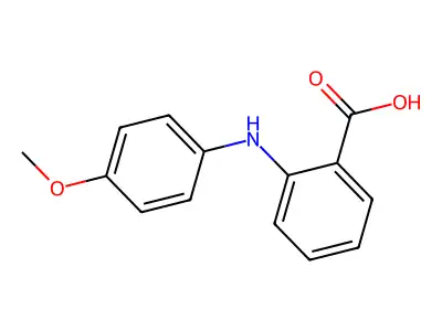2-[(4-Methoxyphenyl)amino]benzoic acid structure
