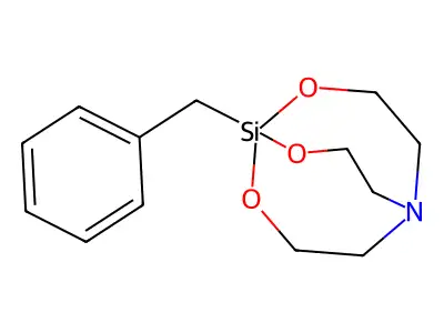 2,8,9-Trioxa-5-aza-1-silabicyclo(3.3.3)undecane, 1-benzyl- structure