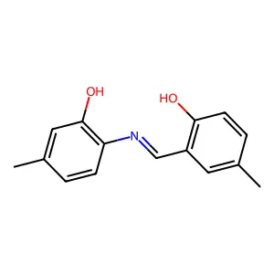 2-{[(2-Hydroxy-4-methylphenyl)imino]methyl}-4-methylphenol structure