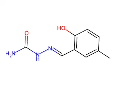 Hydrazinecarboxamide, 2-[(2-hydroxy-5-methylphenyl)methylene]- structure