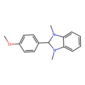 1H-Benzimidazole, 2,3-dihydro-2-(4-methoxyphenyl)-1,3-dimethyl- structure