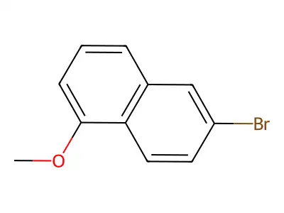 1-Bromo-4-methoxynaphthalene structure