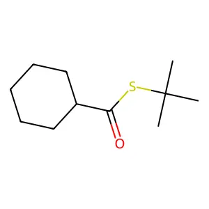 S-tert-Butyl cyclohexanecarbothioate structure