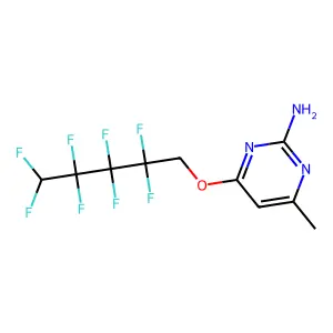 4-Methyl-6-(2,2,3,3,4,4,5,5-octafluoropentoxy)pyrimidin-2-amine structure
