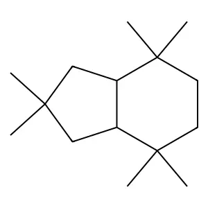 1H-Indene, octahydro-2,2,4,4,7,7-hexamethyl-, trans- structure
