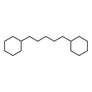 Cyclohexane, 1,1'-(1,5-pentanediyl)bis- structure
