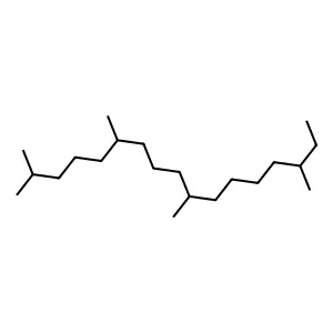 2,6,10,15-Tetramethylheptadecane structure