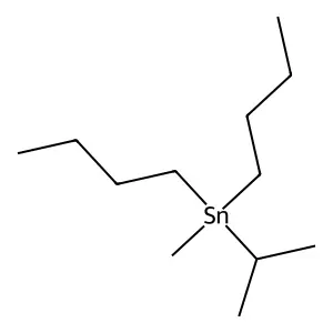 Stannane, dibutylmethyl(1-methylethyl)- structure