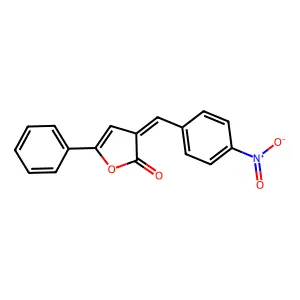 3-[(4-Nitrophenyl)methylidene]-5-phenylfuran-2-one structure