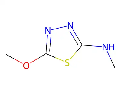 1,3,4-Thiadiazol-2-amine, 5-methoxy-N-methyl- structure