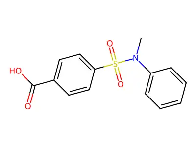 4-[Methyl(phenyl)sulfamoyl]benzoic acid structure