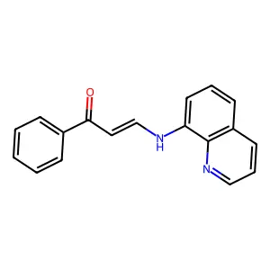1-Phenyl-3-(8-quinolinylamino)-2-propen-1-one structure