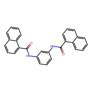 N-[3-(naphthalene-1-carbonylamino)phenyl]naphthalene-1-carboxamide structure