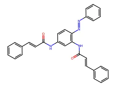 3-phenyl-N-[4-phenyldiazenyl-3-(3-phenylprop-2-enoylamino)phenyl]prop-2-enamide structure