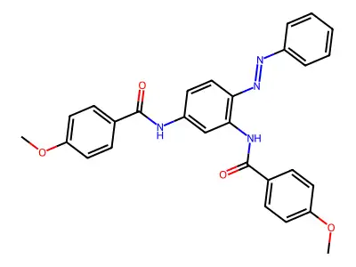 4-methoxy-N-[3-[(4-methoxybenzoyl)amino]-4-phenyldiazenylphenyl]benzamide structure