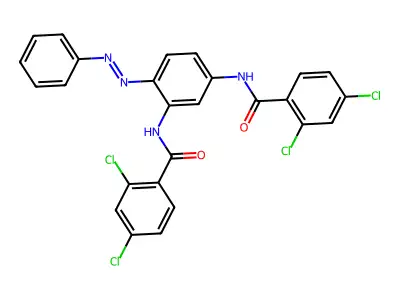 Benzamide, N,N'-[4-(phenylazo)-1,3-phenylene]bis[2,4-dichloro-(9CI) structure