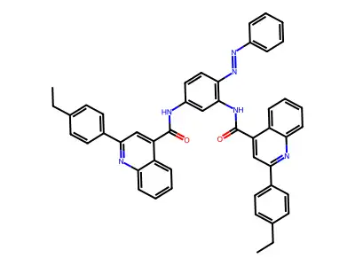 4-Quinolinecarboxamide, N,N'-[4-(phenylazo)-1,3-phenylene]bis[2-(4-ethylphenyl)- (9CI) structure