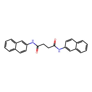 N,N'-dinaphthalen-2-ylbutanediamide structure