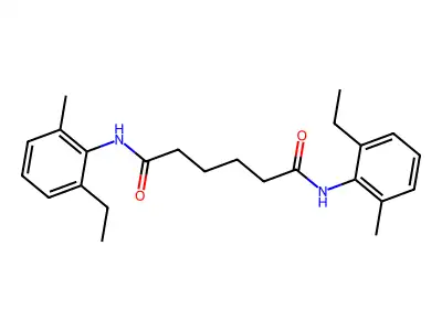 N(1),N(6)-Bis(2-ethyl-6-methylphenyl)hexanediamide structure