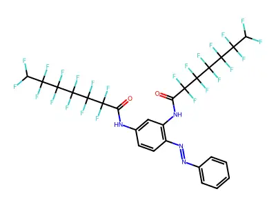 Heptanamide, N,N'-[4-(phenylazo)-1,3-phenylene]bis[2,2,3,3,4,4,5,5,6,6,7,7-dodecafluoro- (9CI) structure