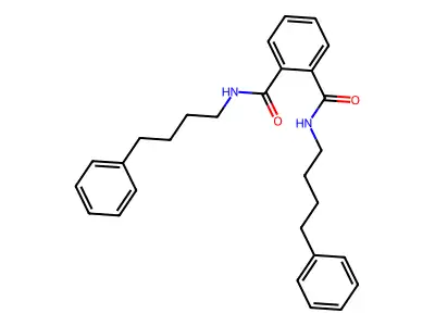 N~1~,N~2~-bis(4-phenylbutyl)phthalamide structure