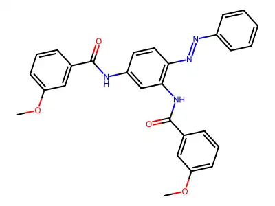 Benzamide, N,N'-[4-(phenylazo)-1,3-phenylene]bis[3-methoxy-(9CI) structure