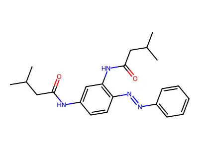 Butanamide, N,N'-[4-(phenylazo)-1,3-phenylene]bis[3-methyl-(9CI) structure