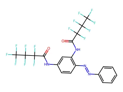 Butanamide, N,N'-[4-(phenylazo)-1,3-phenylene]bis[2,2,3,3,4,4,4-heptafluoro- structure